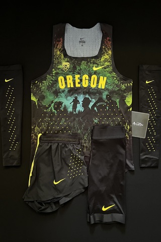 🦆 Nike 2016 Oregon Track & Field Pro Elite Full Kits (Singlet + Shorts + Half Tights + Arm Sleeves)