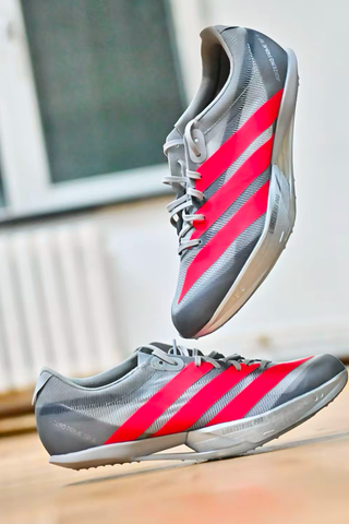 Adidas Adizero Prime SP4 “Silver Metallic/Lucid Red/Grey” Track and Field Spike